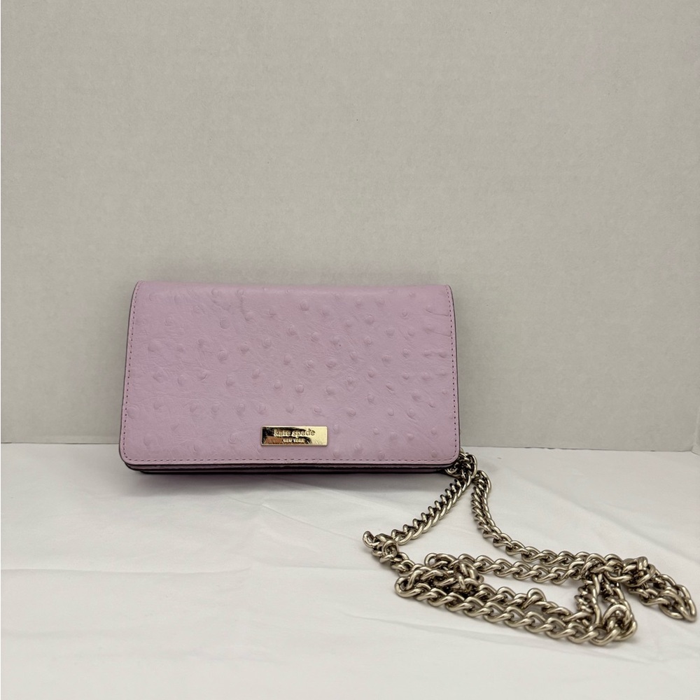 Purple Crossbody Bag with Chain Strap